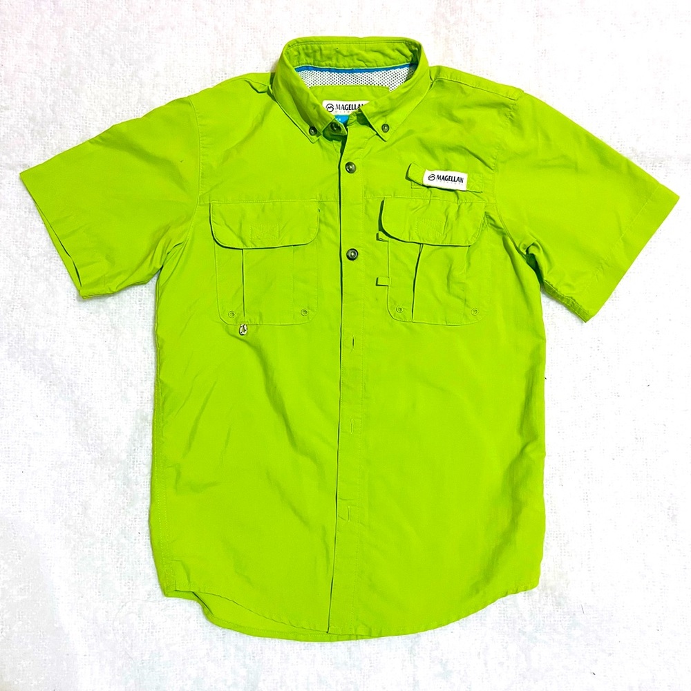 MAGELLAN OUTDOORS Size M Fish Gear MagWick button down shirt good condition